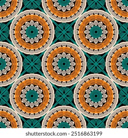 Patrón con crochet granny Fondo de pantalla cuadrado hecho a mano diseño de arte decorativo impresión 