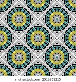 Pattern with crochet granny square wallpaper handmade decorative art design print 
