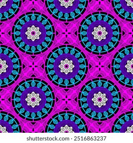 Pattern with crochet granny square wallpaper handmade decorative art design print 