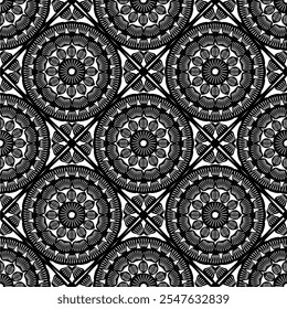 Pattern with crochet granny square wallpaper handmade decorative art design print craft handiwork 	