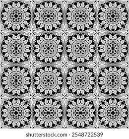 Pattern with crochet granny square wallpaper handmade decorative art design print craft handiwork 	