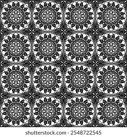 Pattern with crochet granny square wallpaper handmade decorative art design print craft handiwork 	