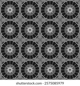  Pattern with crochet granny square wallpaper handmade decorative art design print