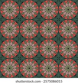  Pattern with crochet granny square wallpaper handmade decorative art design print