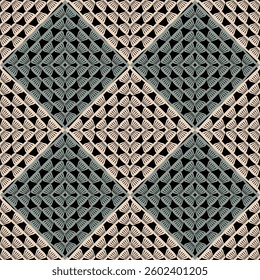 Pattern with crochet granny square wallpaper handmade decorative art design print	
