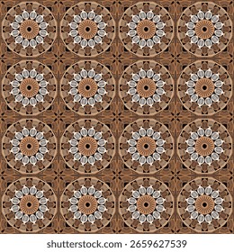 Muster mit Häkeln Granny Quadrat Tapete handgefertigte dekorative Kunst Design Print	
