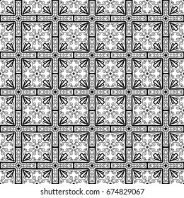 Pattern Cross Monochrome paint decoration