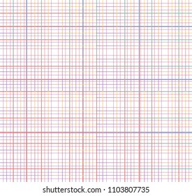 Pattern with crossed lines in diferent colors. Fractal composition. Abstract Seamless vector background. Modern colorful texture.