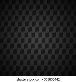 Pattern cube background in black and white