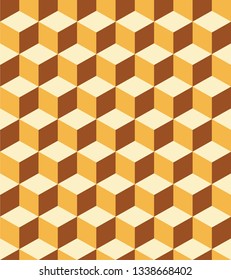 Pattern cube background. Completely seamless.