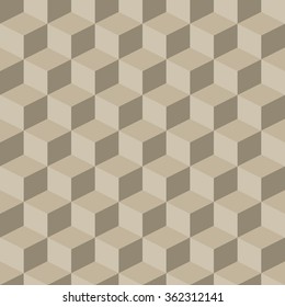 The pattern of the cubes.