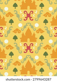 Pattern Culture Historical Building Yellow Cheerful