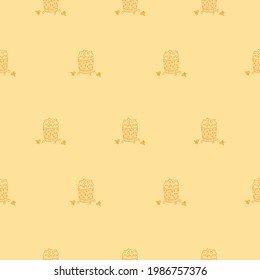 pattern of cupcakes with berries on the background