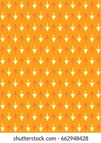 Pattern with cursors in warm colors to print on a t-shirt and poster