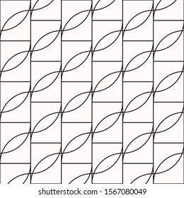 Pattern of curve and rectangle background. Pattern is on swatch panel.