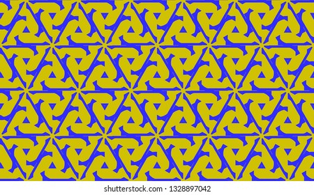 Pattern with curved line. Triangles style. Vector illustration. For you home interior wallpaper, fashion print