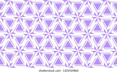 Pattern with curved line. Triangles style. Vector illustration. For you home interior wallpaper, fashion print