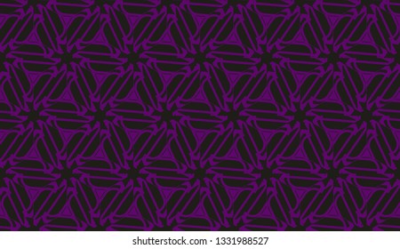 Pattern with curved line. Triangles style. Vector illustration. For you home interior wallpaper, fashion print