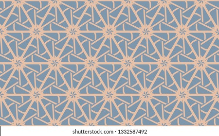 Pattern with curved line. Triangles style. Vector illustration. For you home interior wallpaper, fashion print