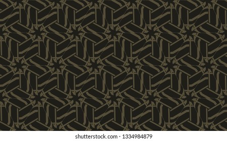 Pattern with curved line. Triangles style. Vector illustration. For you home interior wallpaper, fashion print