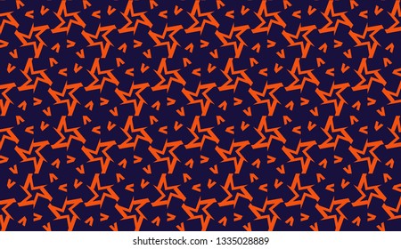 Pattern with curved line. Triangles style. Vector illustration. For you home interior wallpaper, fashion print