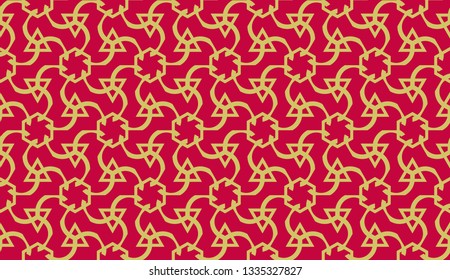 Pattern with curved line. Triangles style. Vector illustration. For you home interior wallpaper, fashion print