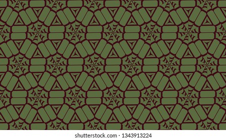 Pattern with curved line. Triangles style. Vector illustration. For you home interior wallpaper, fashion print