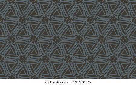 Pattern with curved line. Triangles style. Vector illustration. For you home interior wallpaper, fashion print