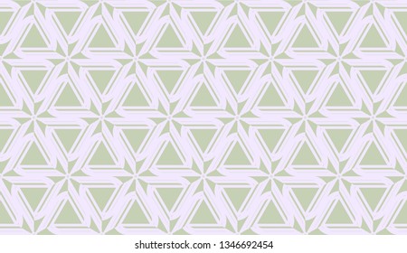 Pattern with curved line. Triangles style. Vector illustration. For you home interior wallpaper, fashion print