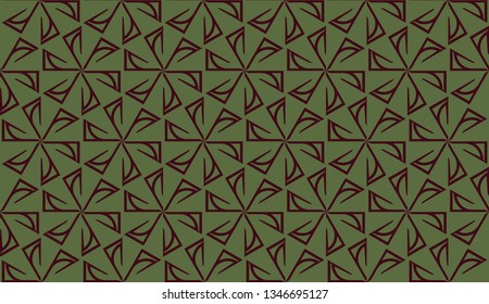 Pattern with curved line. Triangles style. Vector illustration. For you home interior wallpaper, fashion print