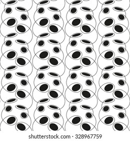 The pattern of curved lines, loop,  circle, seamless vector background.