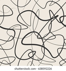 Pattern curves on a beige background