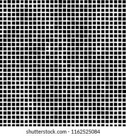 The pattern of the curves of scattered squares on white background