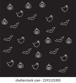 Muster-süßer Hintergrund Halloween-Illustration
