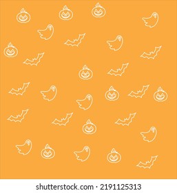 ilustración de Halloween de fondo lindo
