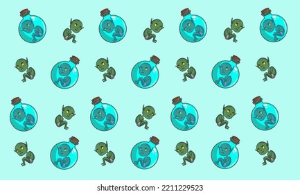 pattern cute cartoon character halloween ghost indonesia