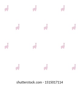 Pattern Cute Fluffy llama Alpaca On A White Background. For textiles, fabrics, packaging, boxes, cardboard, wrapping paper.
Hand drawn cartoon style. Vector