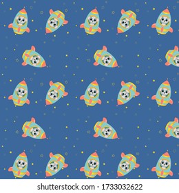 Pattern. Cute funny  baby koala . Wild australian adorable animal character for design of album, scrapbook, card and invitation. Flat cartoon colorful vector illustration.