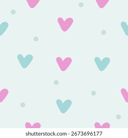 Corações bonitos padrão doces cores
