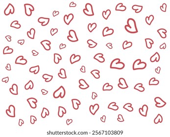 pattern cute hearts. gift wrapping