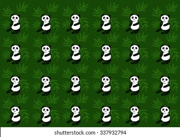  Pattern with cute Panda