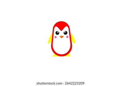 The pattern of a cute penguin. Perfect for make seamless pattern, animal background, education purposes, textile, fabric, wrapping paper, wallpaper, backdrop and other commercial needs.