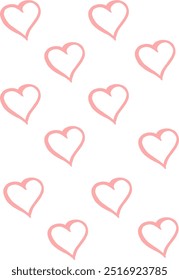 Patrón de corazones rosados lindos. en un patrón de tablero de ajedrez.