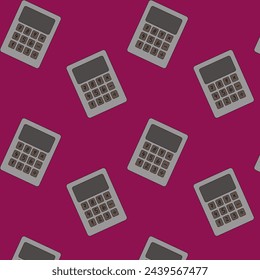 A pattern of cute subjects for learning calculator