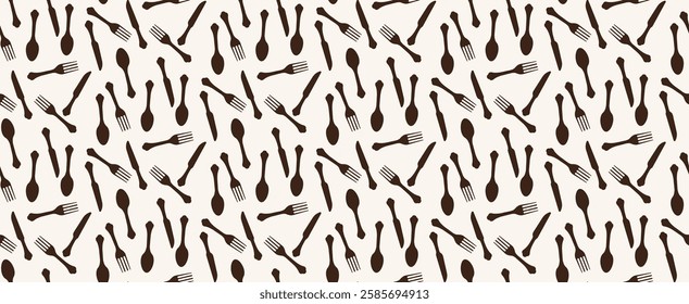 pattern cutlery knife spoon background