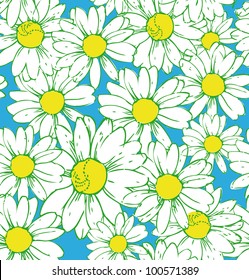 pattern with daisies