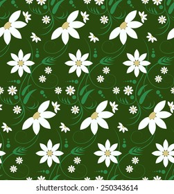 pattern with daisies