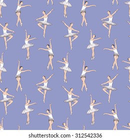 pattern of the dancing ballerinas