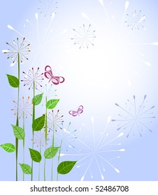 pattern with dandelions