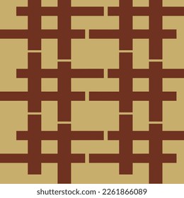 pattern of dark brown squares on a light brown background